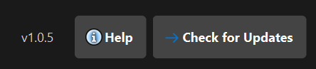 Example of the buttons in the top right corner