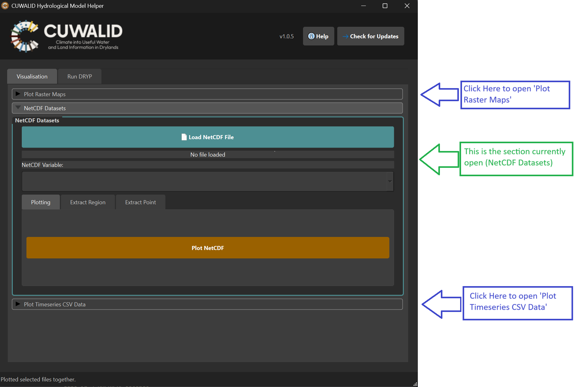 Visualisation tab example